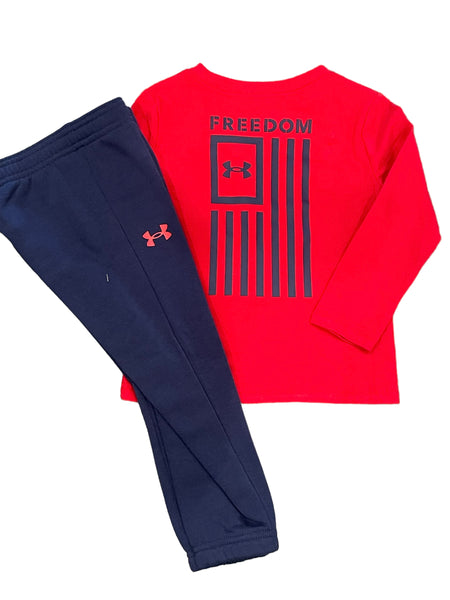 UA Red Freedom Pant Set