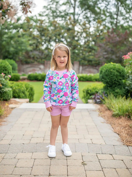 Summer Blooms Crewneck Sweater Set