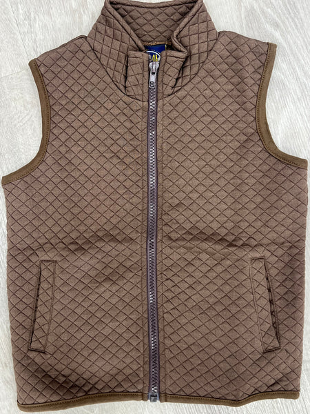 Brown Quilted Vest