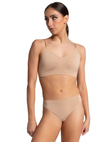 Seamless Bra Clear Straps (3683)