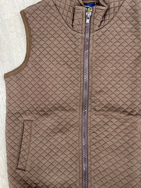 Brown Quilted Vest