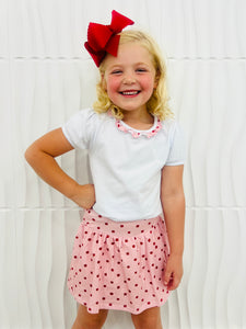 Apple Print Skort Set