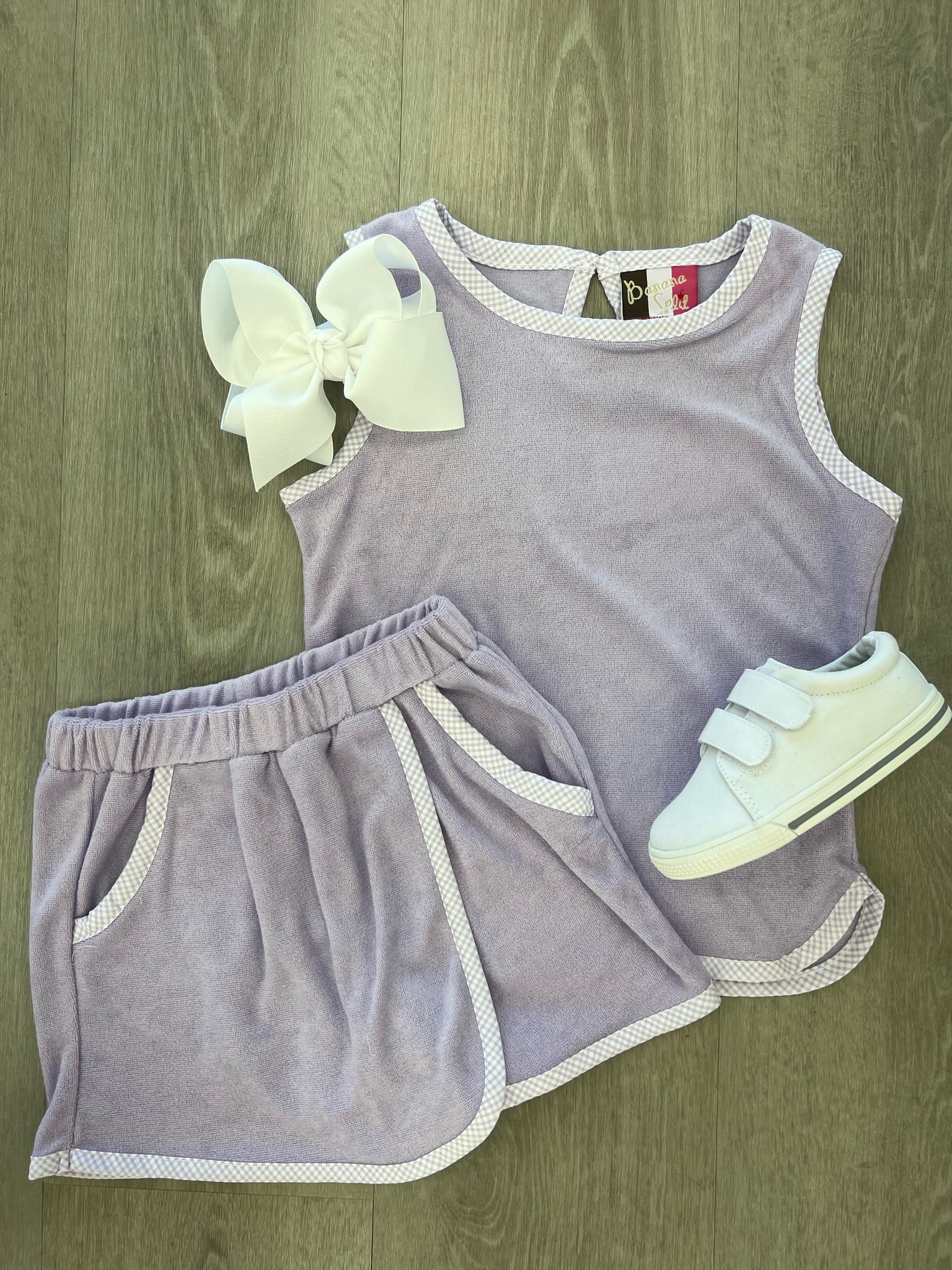Clara Terry Skort Set- Lavender