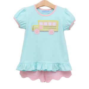 Bus Ruffle Short Set