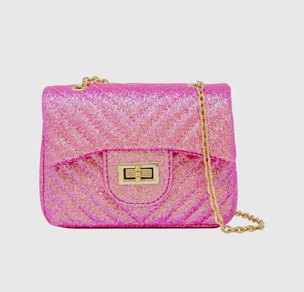 Classic Glitter Wave Handbag