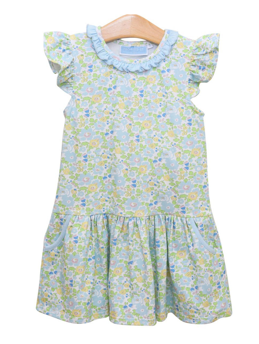 Blooming Floral Ruffle Dress