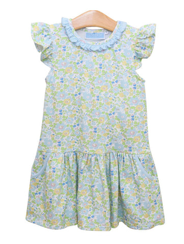 Blooming Floral Ruffle Dress