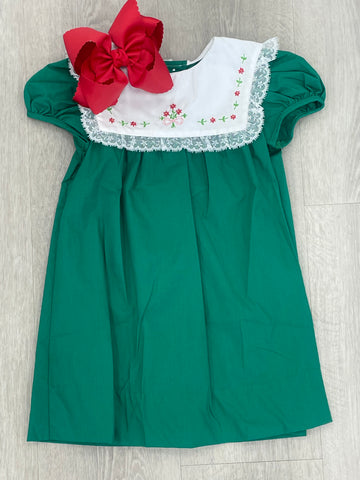 Blooms in Christmas Alice Green Dress