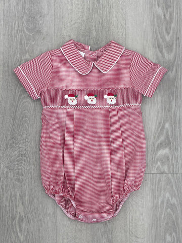 Little Claus Red Gingham Caleb Bubble