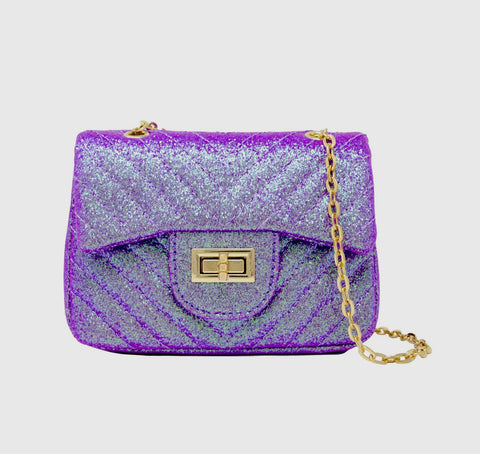 Classic Glitter Wave Handbag