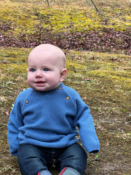 Morrison Baby Sweater- Blue
