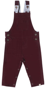 Harrison Cord Overall- Maroon