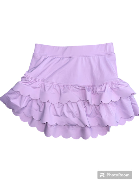 Scalloped Skort- Lavender