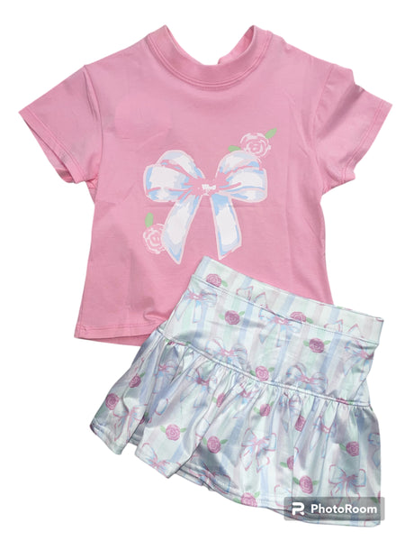 Pink Bow Boxy Tshirt