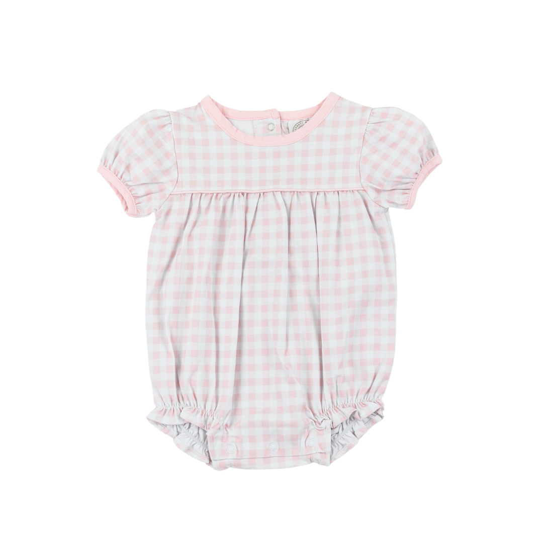 Classic Gingham Pink Girls Bubble