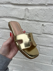 Gold H Sandal