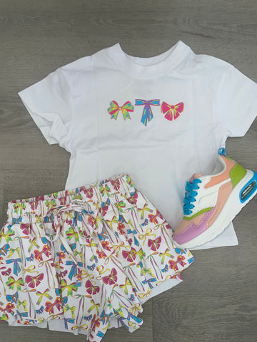Neon Bows Butterfly Shorts