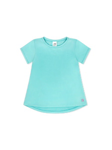 Bridget Basic Tee- Totally Turquoise