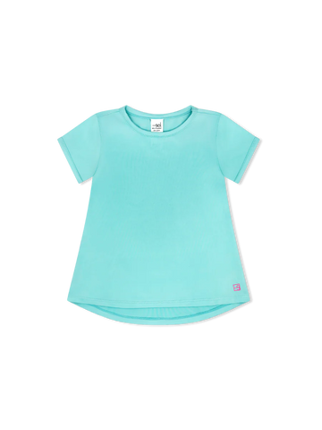 Bridget Basic Tee- Totally Turquoise
