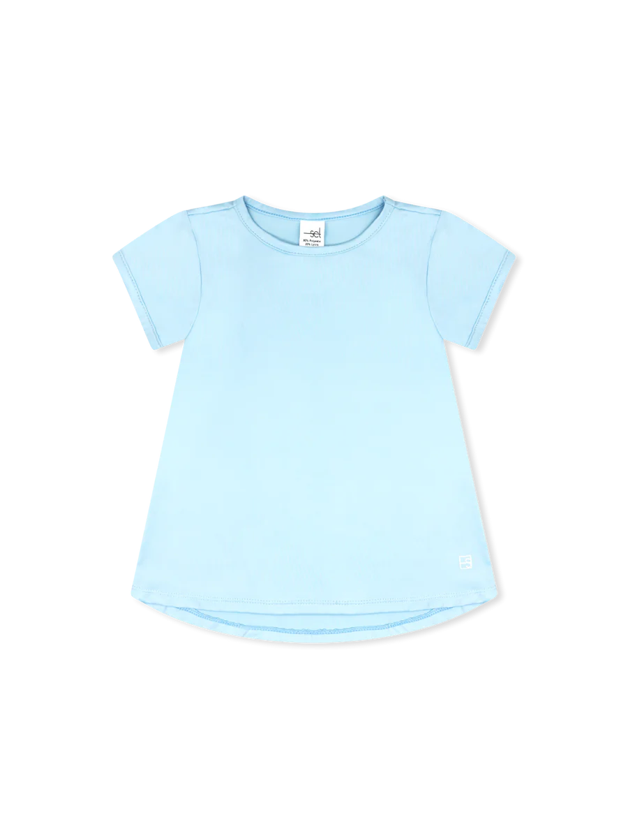 Bridget Basic Tee- Cotton Candy Blue