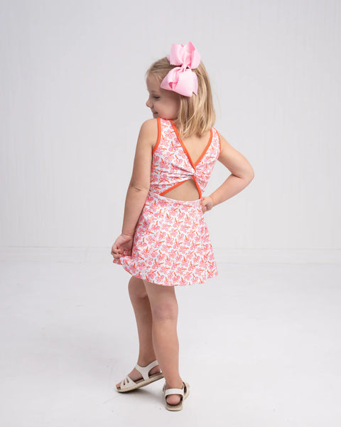 Rachel Rosie Retro Print Dress