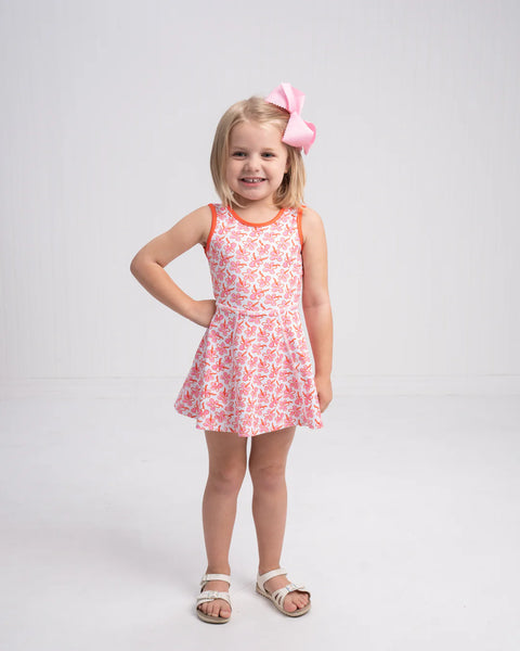 Rachel Rosie Retro Print Dress