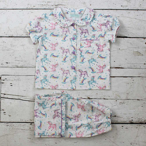 Unicorn Short Sleeve PJ Set