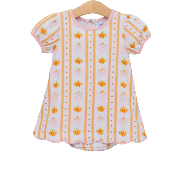 Pumpkin Patch Scalloped Bubble