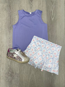 Skort- Purple/Pink Hearts