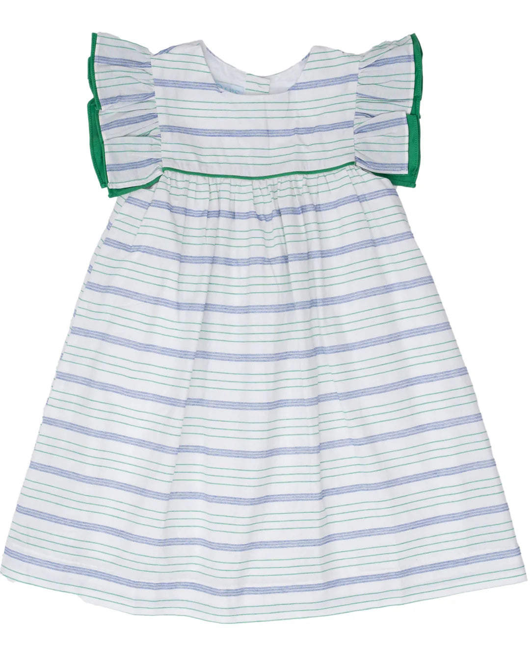 Gulia Dress- Green Stripe