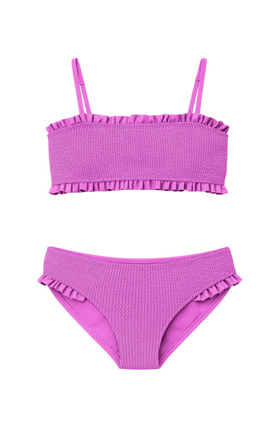 June Crinkle Purple Two Piece