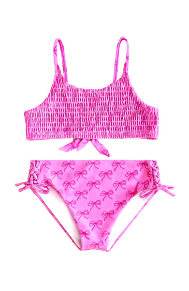 Sofi Bow Smocked Bikini