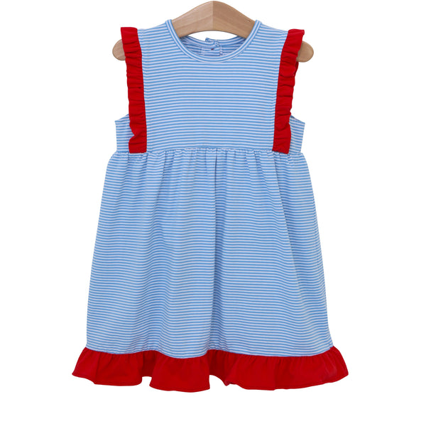 Josie Dress- Red, White and Blue