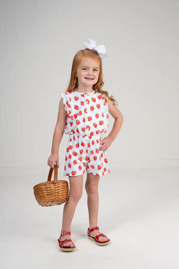 Kinsley Strawberry Romper