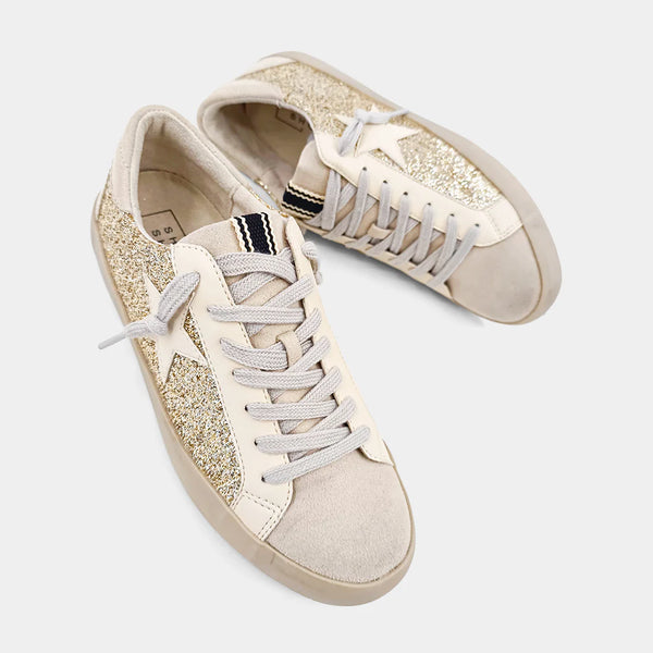 Paula Sneaker- Champagne Glitter