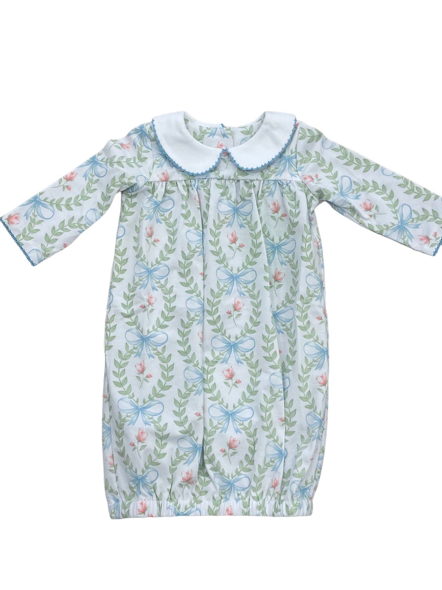 Baby Blue Bows- Baby Dress