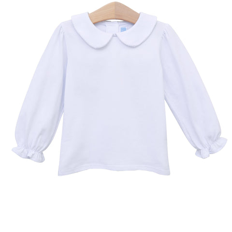 Peter Pan Collar Shirt- White