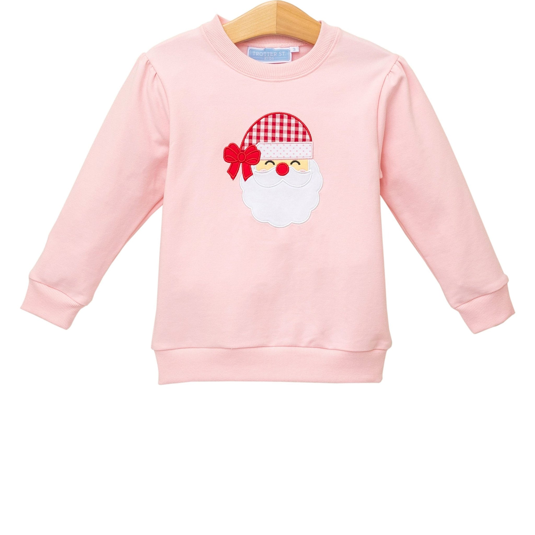 French Terry Pullover- Santa Lt. Pink