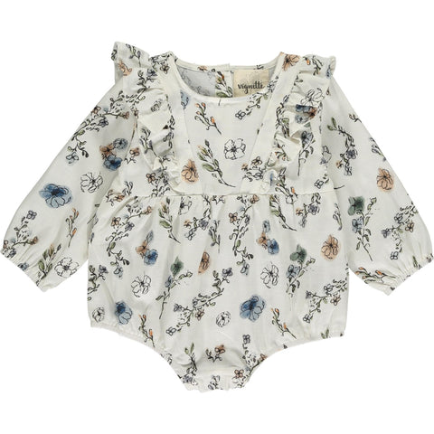 Jenny Bubble- Cream and Cool Ditsy Floral