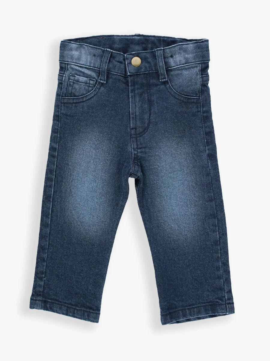 Boys Medium Wash Straight Jeans