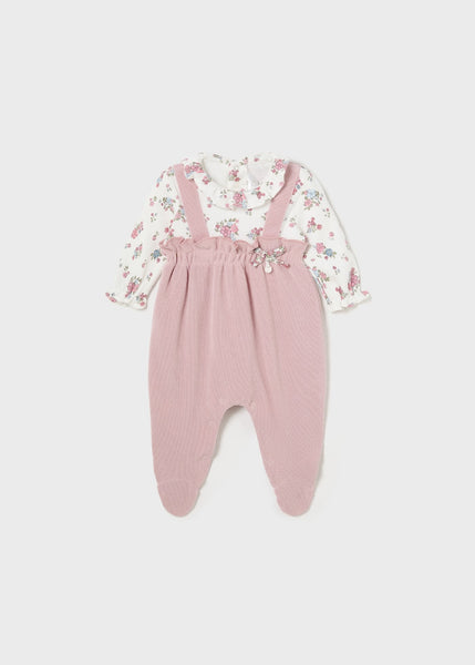 Floral One-Piece Baby Girl Outfit