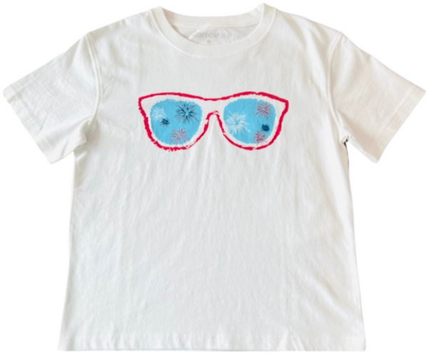 SS White Sunglasses Tshirt