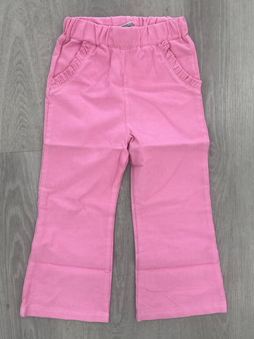 Pink Cord Flare Pant