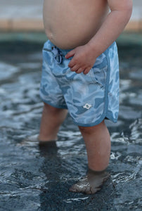 Youth Swim Trunks- Seaside Camo