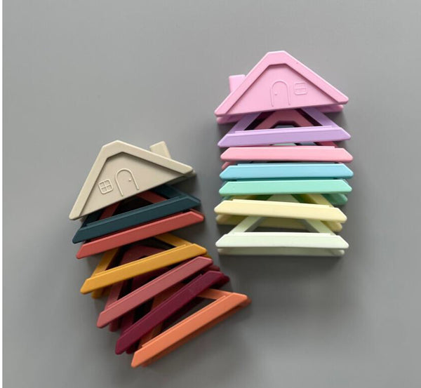 Silicone House Stacking Toy