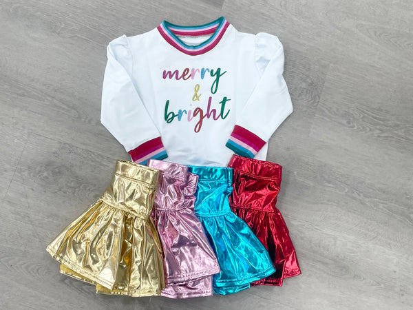 Holly White Sweatshirt- Merry and Bright