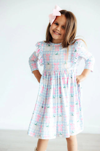 Pumpkin Ruffle Twirl Dress
