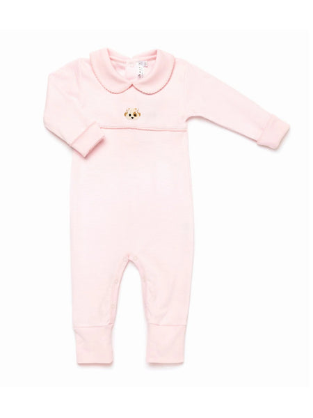 Lt. Pink Girl Puppy Pima Playsuit