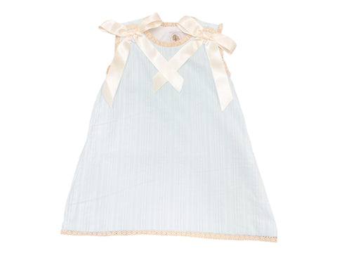 Blue Linen Heirloom Dress
