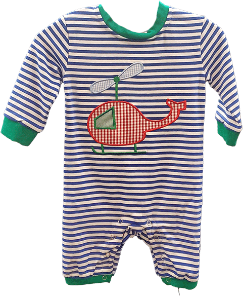 Helicopter Appliqué Romper